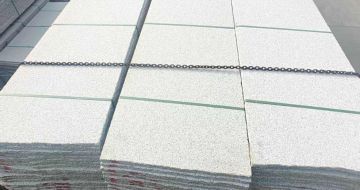 鹤壁芝麻白毛板，石材毛板