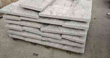 鹤壁芝麻白蘑菇石，自然面