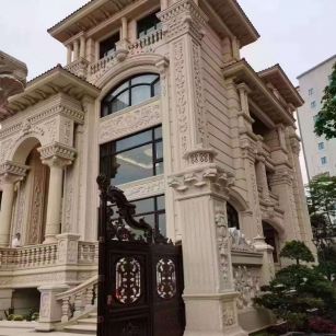鹤壁黄金麻别墅外墙异形定制