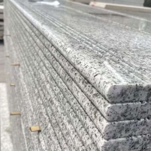 鹤壁芝麻白楼梯踏步 花岗岩楼梯板材