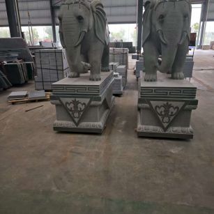 鹤壁芝麻灰花岗岩对象 芝麻白芝麻灰大象