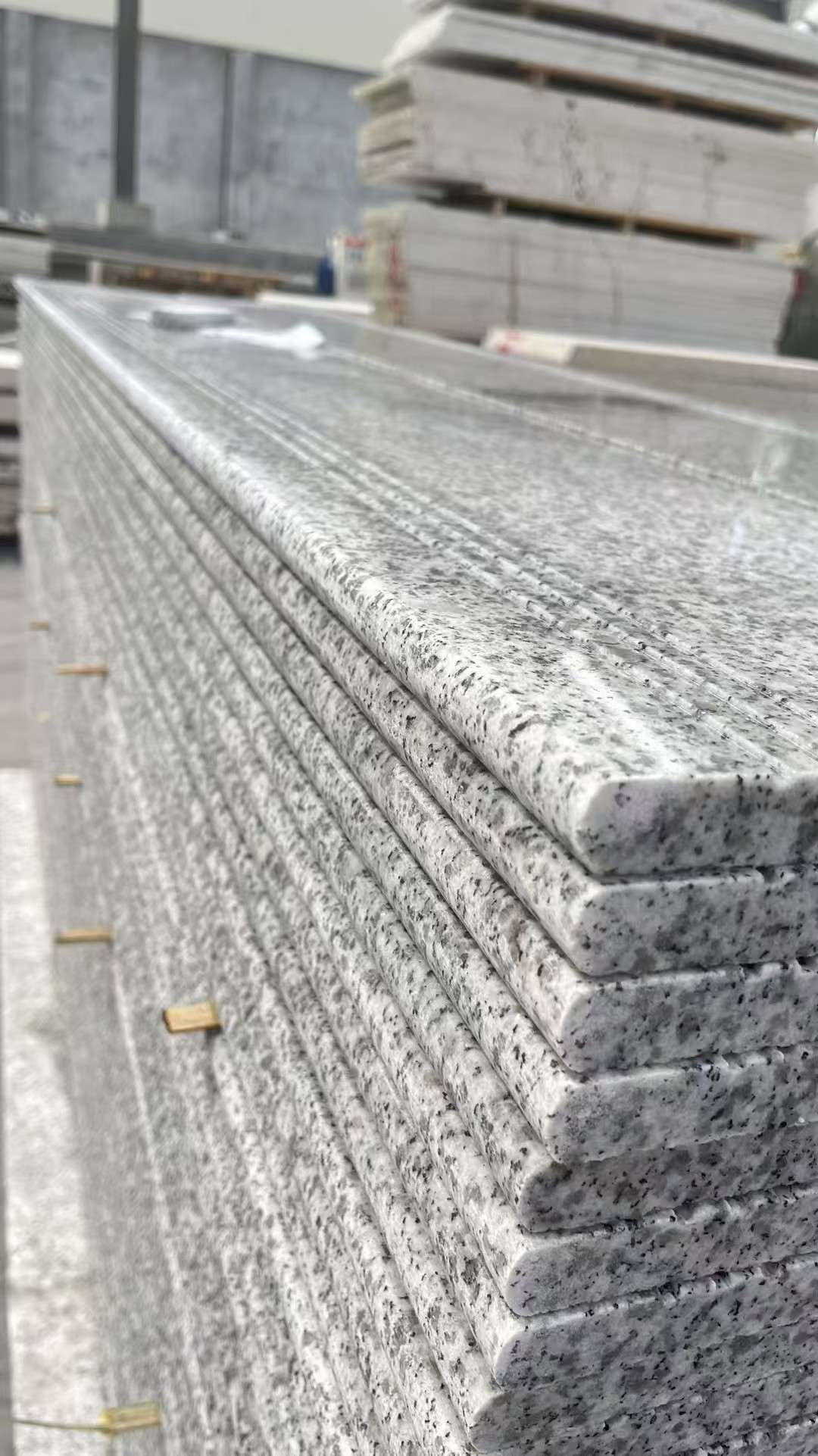 鹤壁芝麻白楼梯踏步 花岗岩楼梯板材