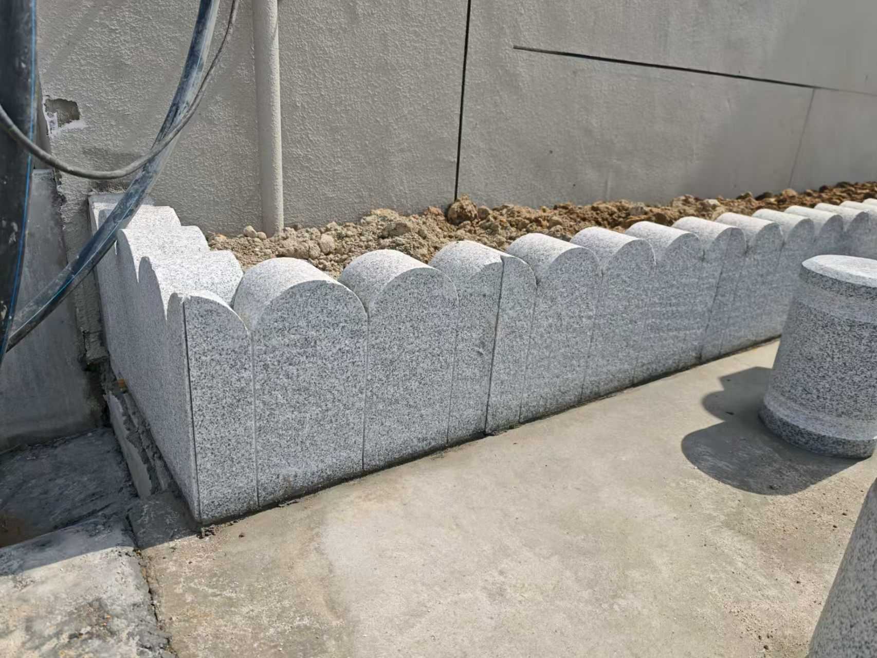 鹤壁芝麻白花边石  围边石